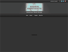 Tablet Screenshot of curiousconstructs.com